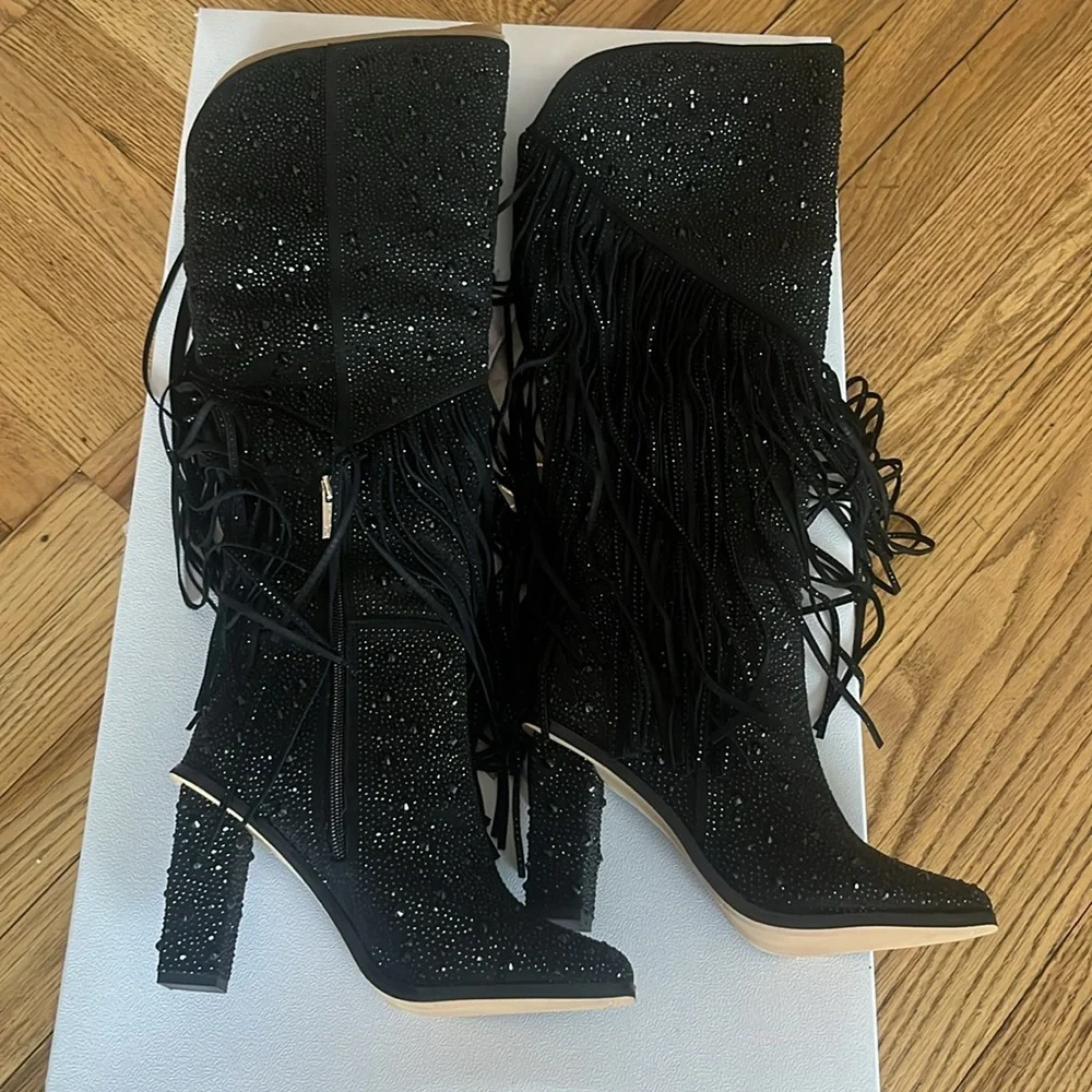 ‼️DELETING 10/1‼️ Jessica Simpson asire rhinestone cowboy boots - NEW WITH BOX - Picture 3 of 9